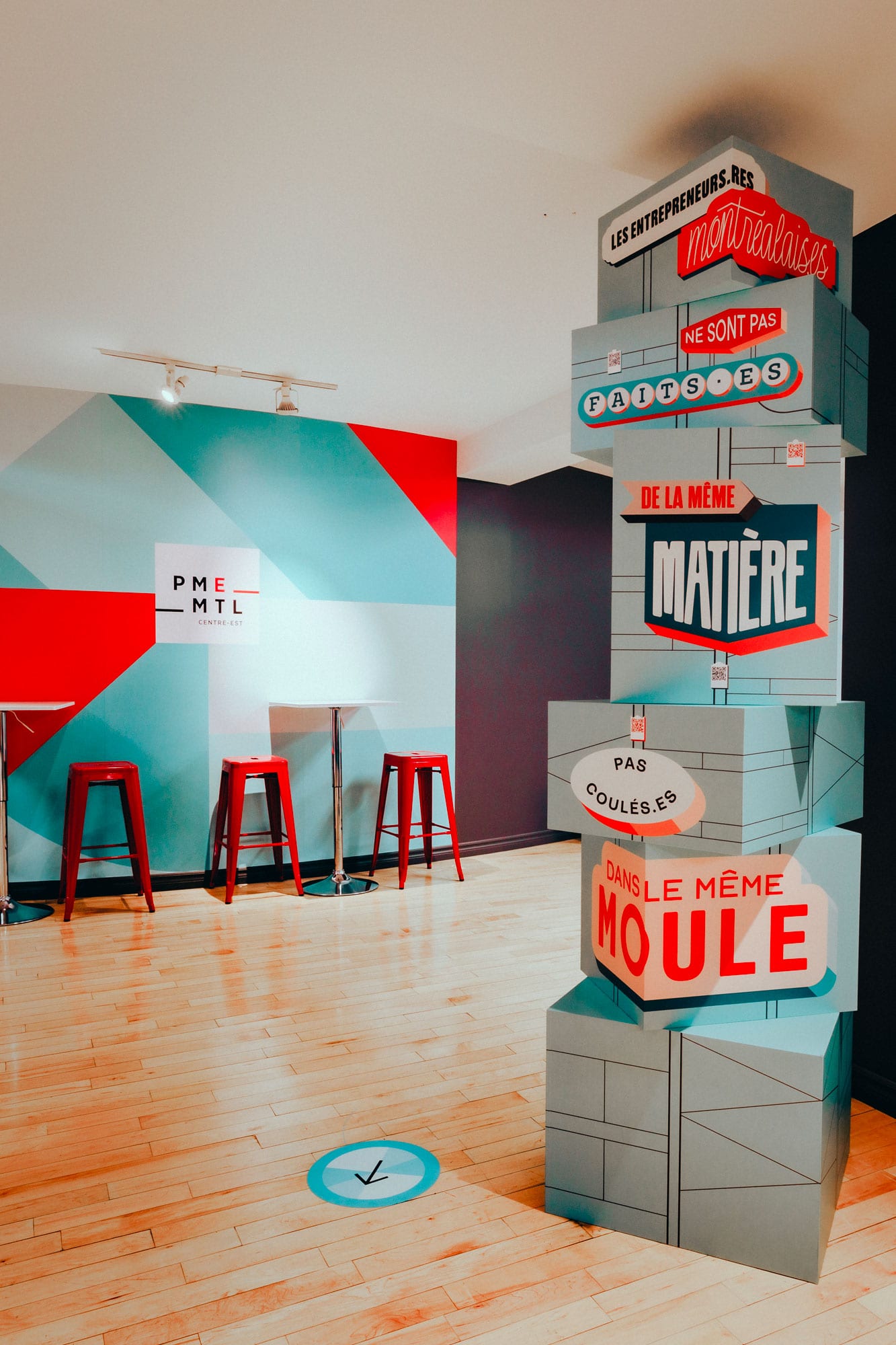 Office Space Design - PME MTL - Interactive Mural by MASSIVart and Paprika